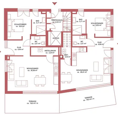 Residenz - Waldspaziergang - Terrasse - Sauna - Parkplatz Bad Zwischenahn